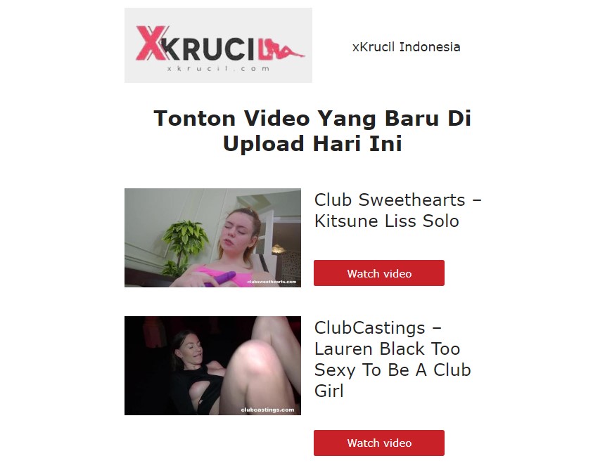 Contoh Newsletter xKrucil Indonesia